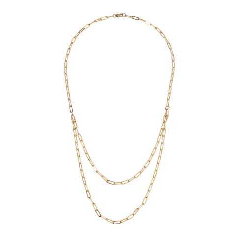Geometric Gold Silver Plated Chunky Rectangle Link Chain Choker Neckla –  ArtGalleryZen
