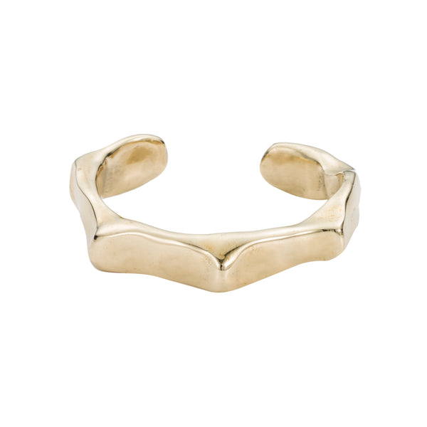 Raw Chunky Spike Cuff - 14K Gold Plated | Mara Scalise