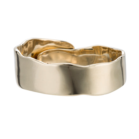 Molten Cuff Bracelet, 18ct Gold Plated