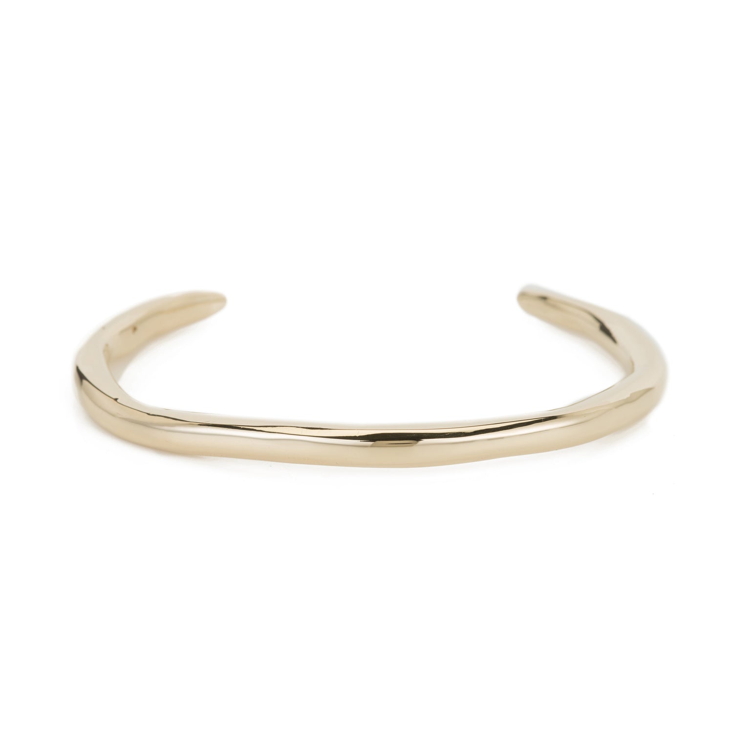 Raw Thin Cuff - Gold | Mara Scalise