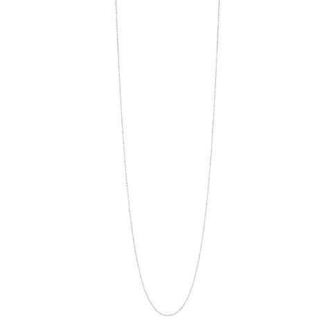 White gold ball on sale chain